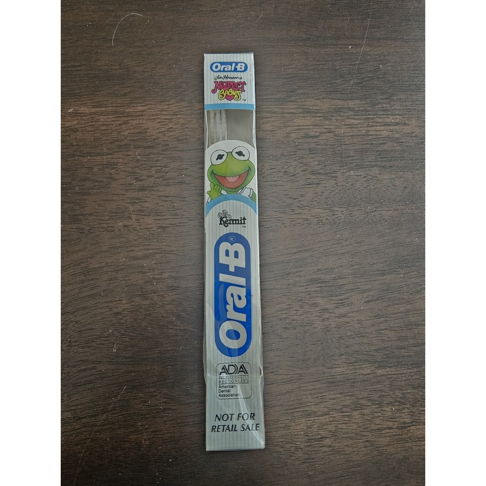 Vintage Sealed Vintage 1990s Jim Henson's‎ MUPPETS Oral-B Kermit Toothbrush